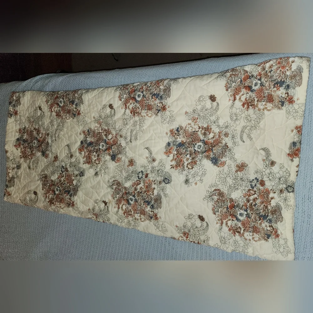 Vintage 1970s “Victorian Bouquet” by Tastemaker  Quilted Comforter J.P. Stevens